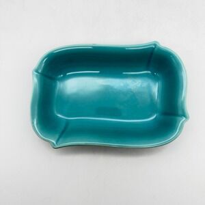 Franciscan Ware Coronado Turquoise Trinket Dish Vintage Gloss‎ Rectangular Bowl